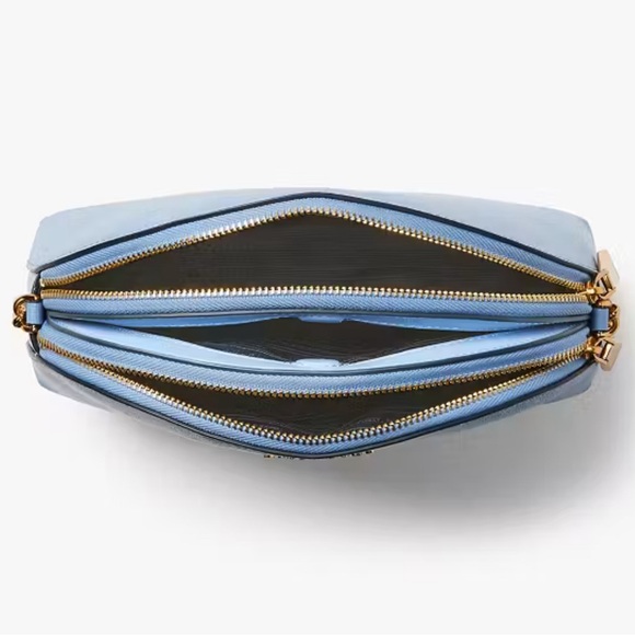 Kate Spade Morgan Double Zip Leather Crossbody Bag - Picture 14 of 14